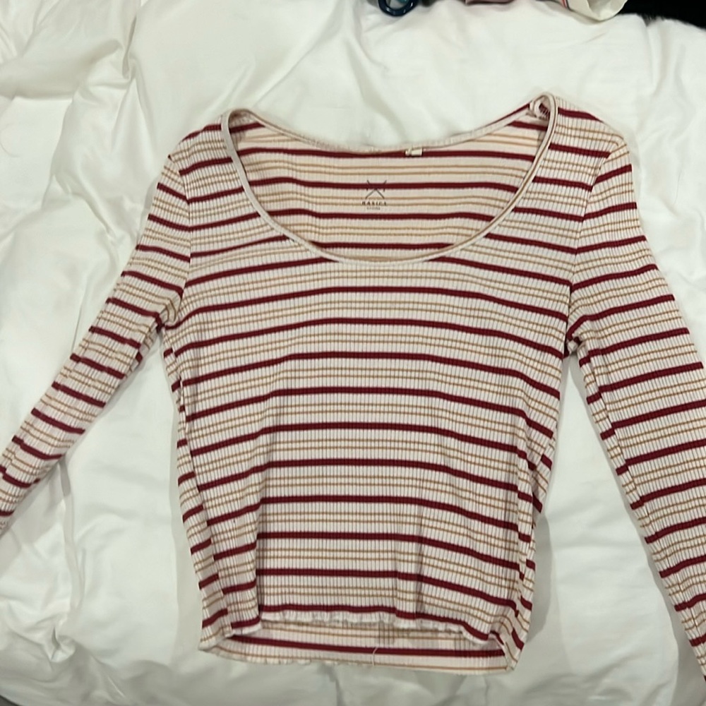 Pacsun striped long sleeve top